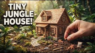 Miniature DIY Jungle Farmhouse Construction Timelapse 🌿 | Building a Tiny Dream House from Scratch