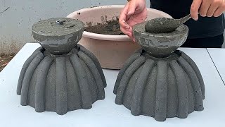 Amazing Flower Pot Making From Cement