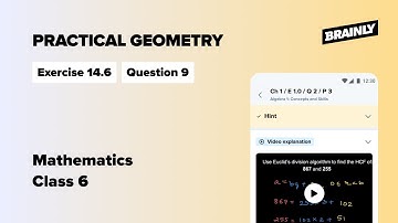 Chapter 14 Practical Geometry| Class 6 Mathematics| Exercise 14.6 | Question 9