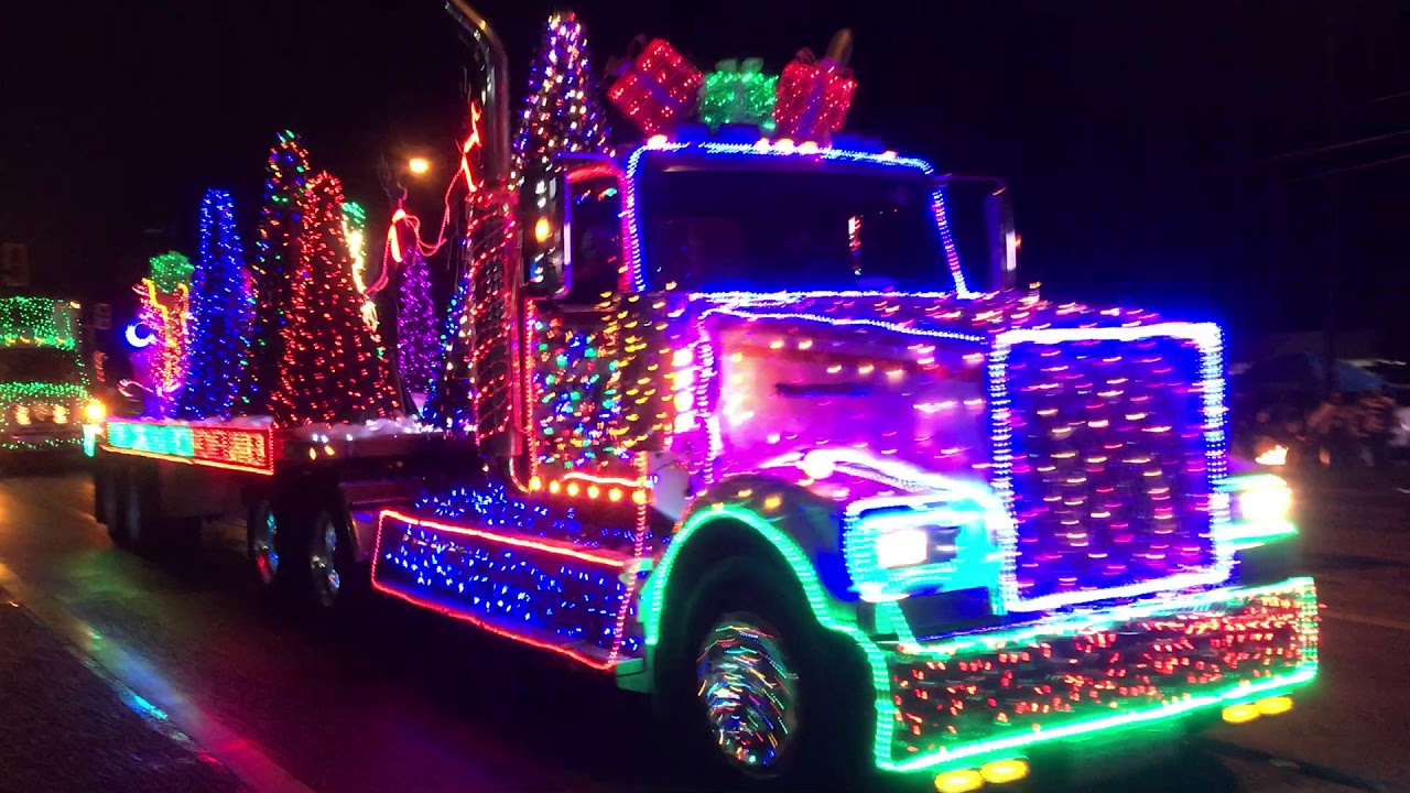 2019 Christmas truck parade YouTube