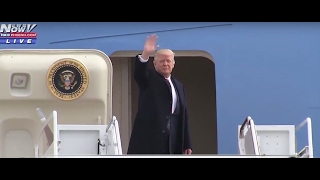 WATCH: President Trump Air Force One Heads To Charleston, South Carolina (FNN)