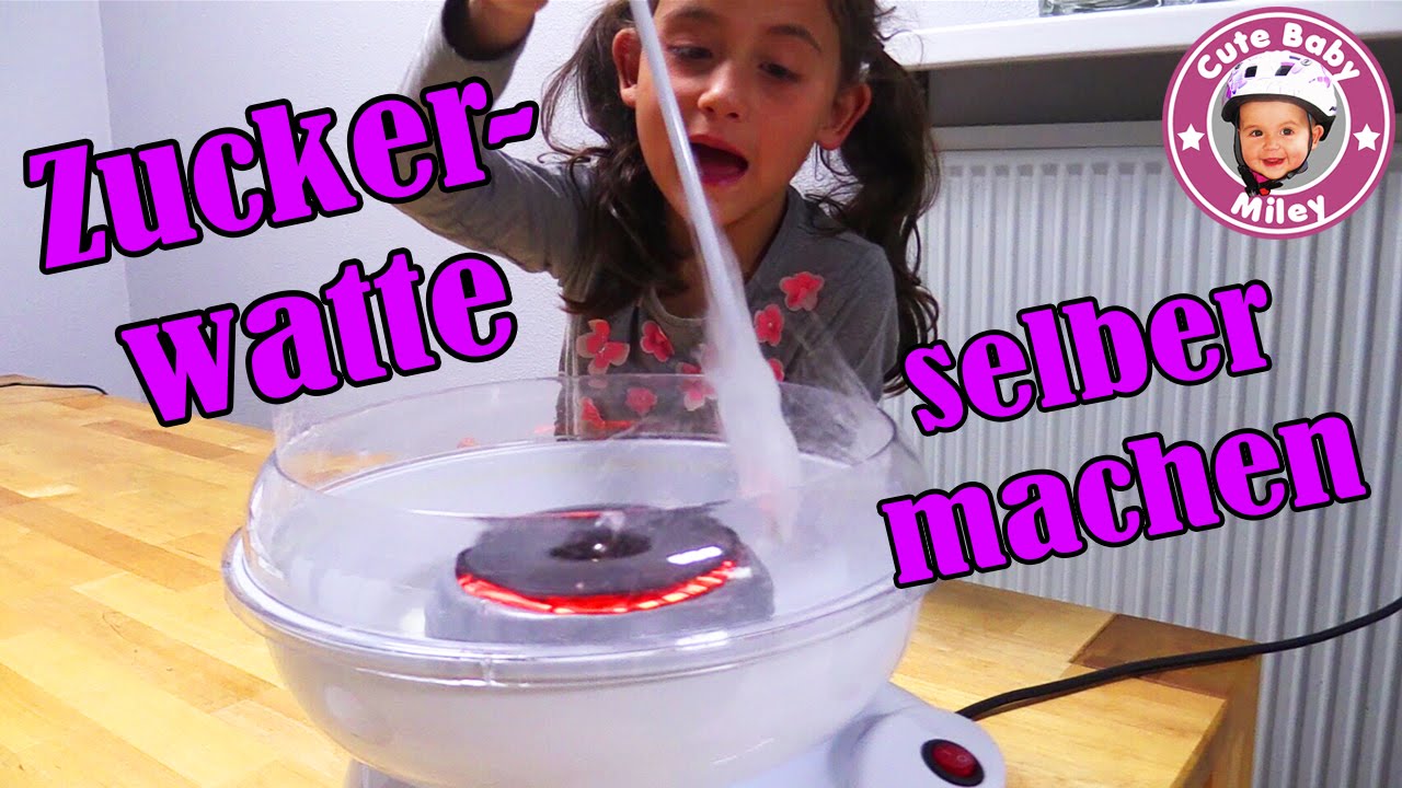 ZUCKERWATTE selber machen ZUCKERWATTEMASCHINE KINDERPARTY Cotton