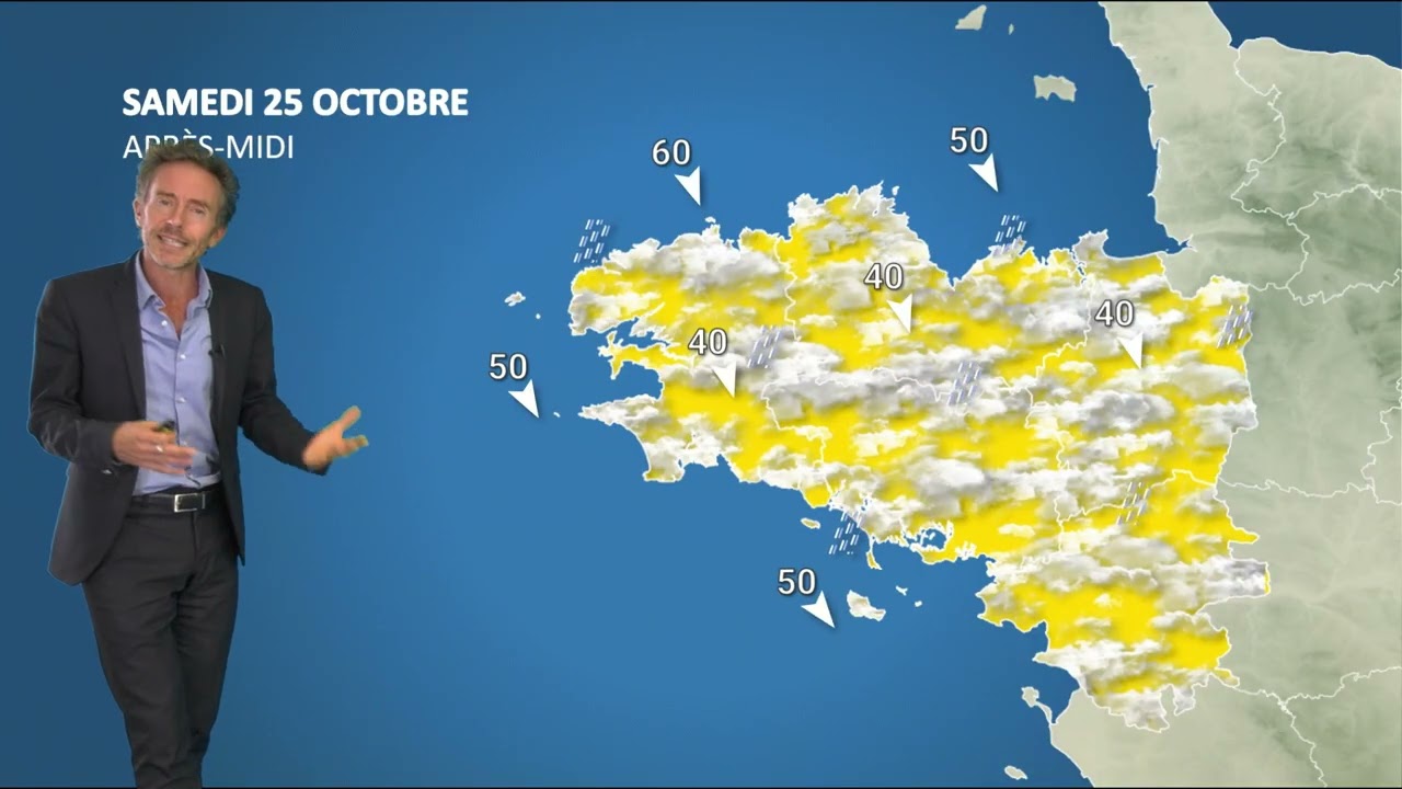 Bulletin météo pour le samedi 25 octobre 2025