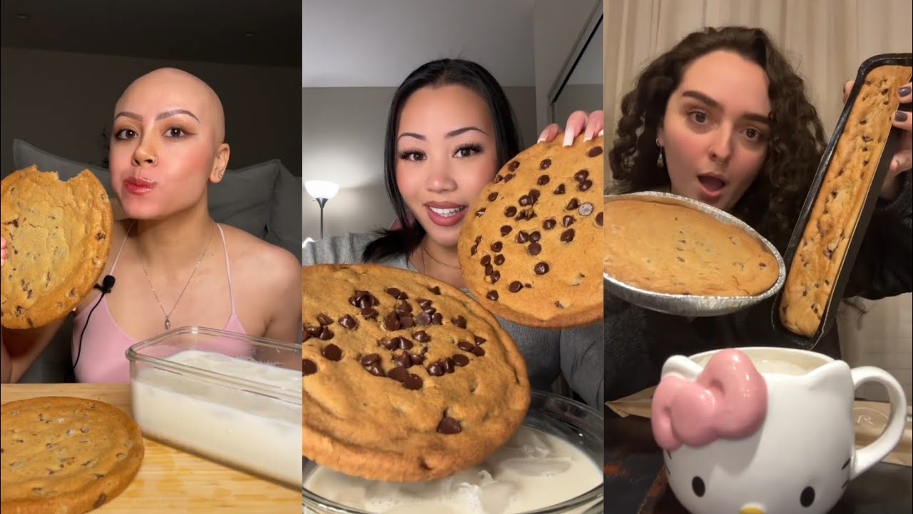 Giant Cookie Mukbang ASMR Compilation