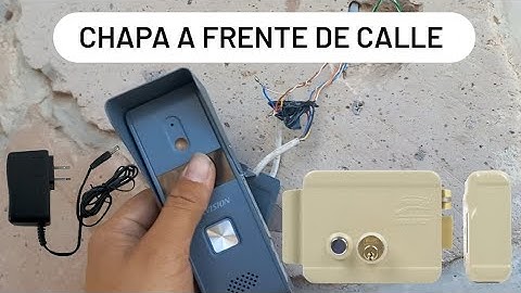 Como conectar una Chapa Eléctrica a un Video Portero | cables de chapa en Frente de Calle #hikvision