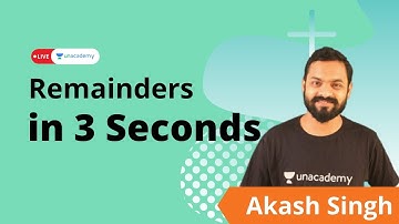 How to find remainder in 3 Seconds | QA Tricks with Akash Singh | LIVE on Unacademy CATalyst