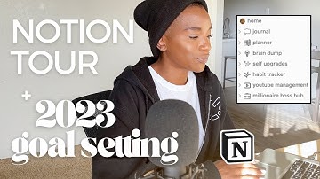 23. Notion Tour + Goal Setting for 2023 ✅📝 yearly reset 🤍