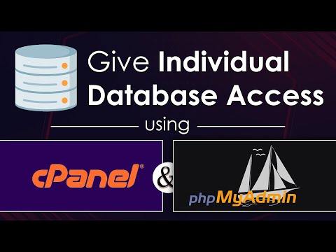 How to access the individual database (MySQL) through phpMyAdmin in shared hosting w/t login cPanel