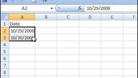 How to create a list of sequential dates in a spreadsheet