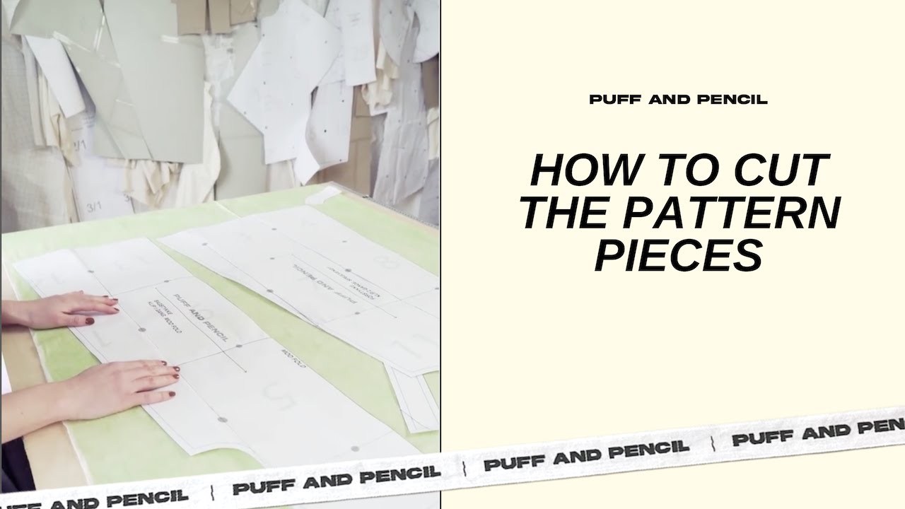 How to cut the pattern pieces - YouTube