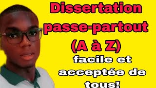 Dissertation passe-partout en 2024 part:1 (facile et acceptée de tous)  #shortvideo #dissertation