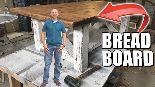 Chunky Farmhouse Coffee Table with Breadboard Ends