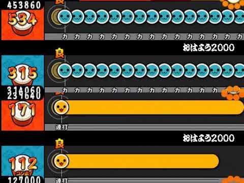 【太鼓さん次郎】おはよう2000 全難易度同時再生