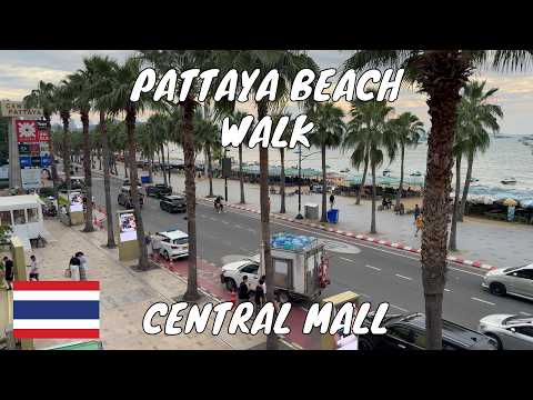 Pattaya Beach Walk to Central Festival Mall | Sunny Vibes, Ocean Views & Beach Chill Thailand