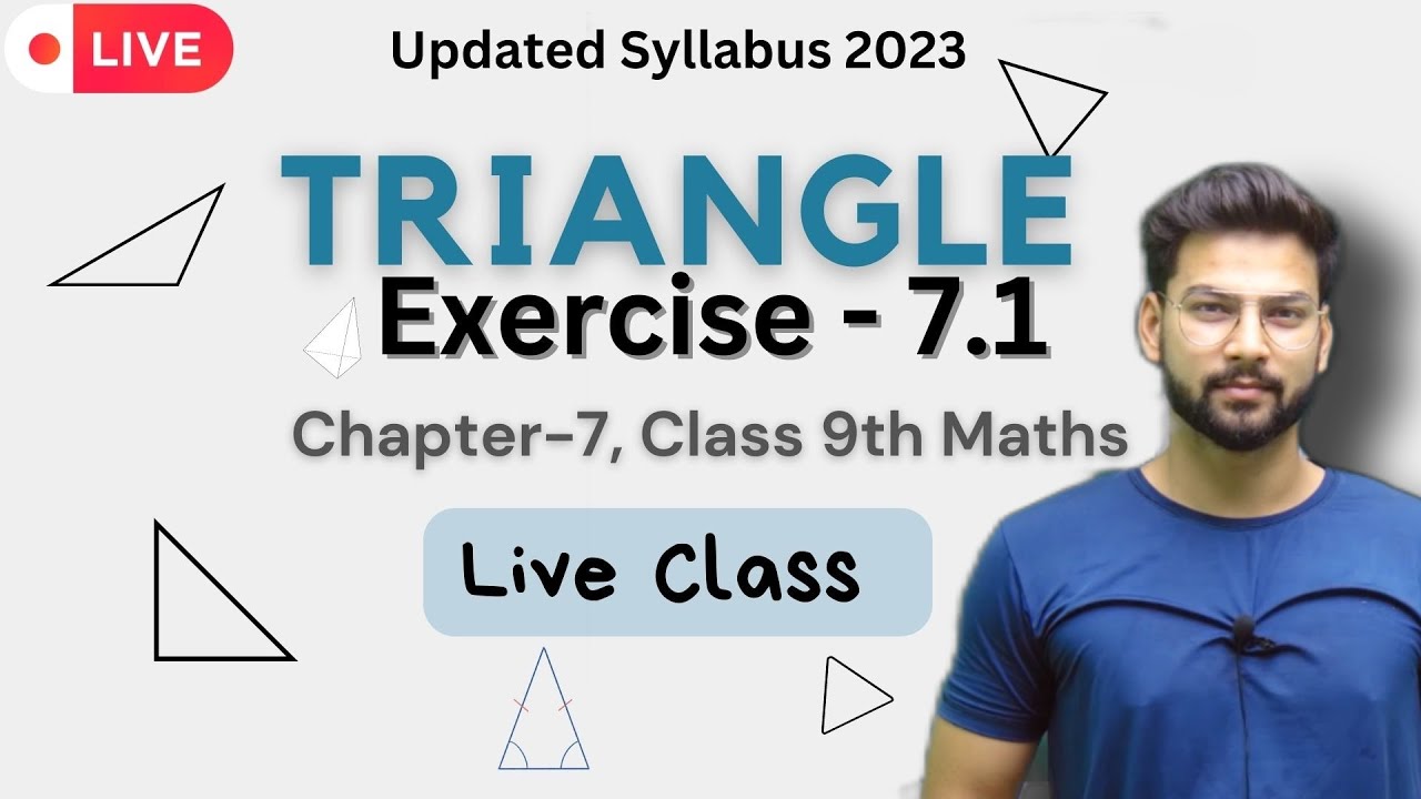 Exercise 7.1 Solutions Q1 to Q5 | Triangles | Chapter 7 | Class 9th ...