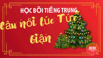Học Tiếng Trung Bồi quá dễ - Chủ đề:  CÂU NÓI KHI TỨC GIẬN - PHẦN 3
