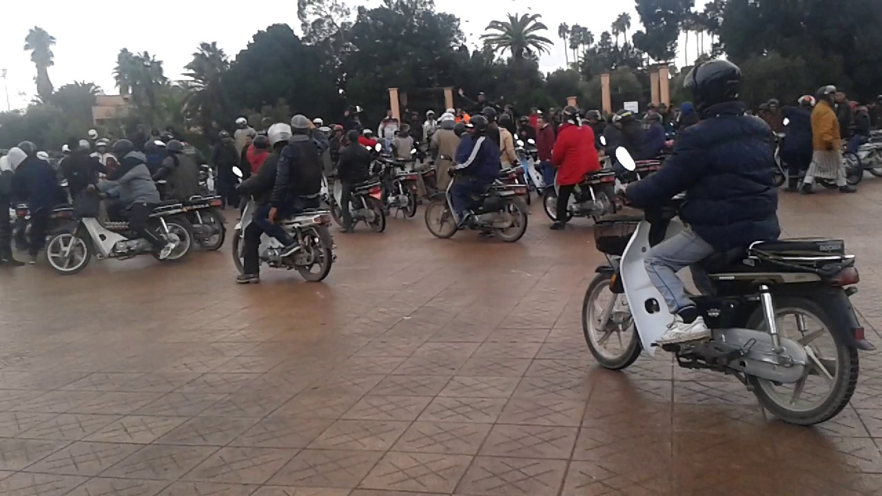 مضاهرت c90 في مراكش