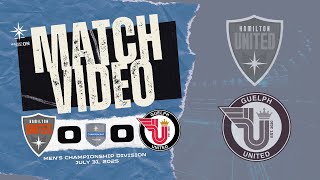 31-07-2025 - L1ON Men's Championship Division - Hamilton United vs Guelph United