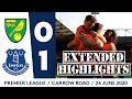 EXTENDED HIGHLIGHTS: NORWICH CITY 0-1 EVERTON