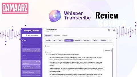 WhisperTranscribe Review + Demo – Transcribe audio and convert podcasts into written content!
