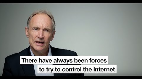 Tim Berners Lee: What is the future of the internet?