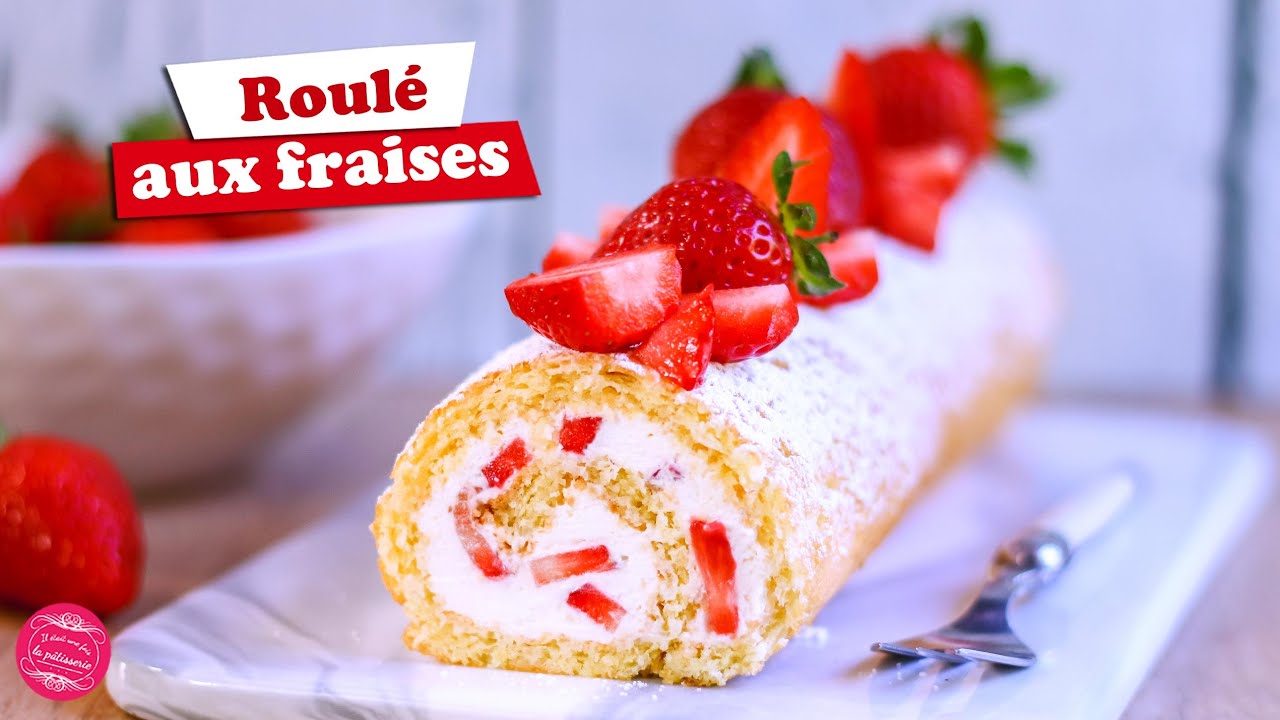 Gâteau roulé à la confiture de fraise Materne