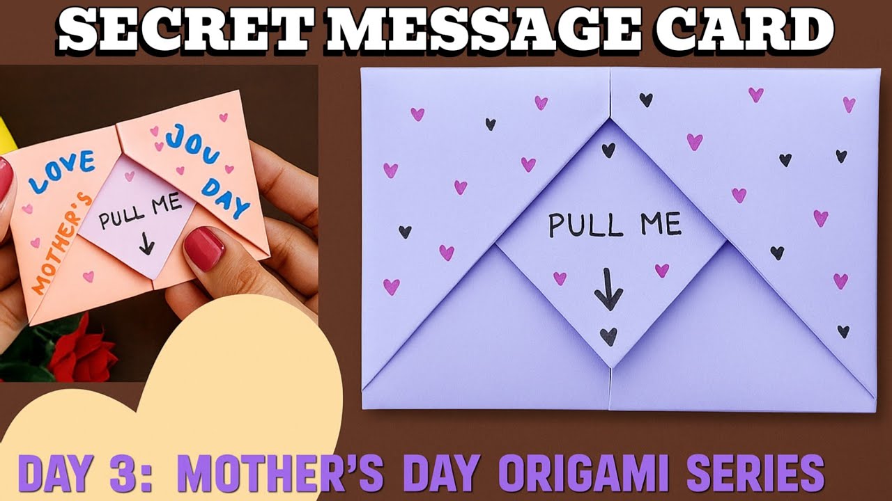 Easy Origami Greeting Card for Mom | No Glue, No Scissors! | Mother’s Day Craft Ep. 3