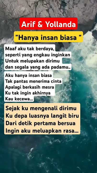 Maaf aku tak berdaya #arif