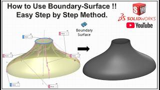 How to Use Boundary-Surface in SolidWorks 2024 !! | Easy Step by Step Method.