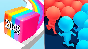 Jelly Run 2048 vs Count Master - All Levels Update Gameplay Walkthrough Android & IOS - NEW APK!