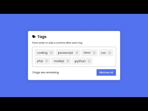 Add Tags Input