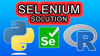 the selenium chromedriver solution (python and r)