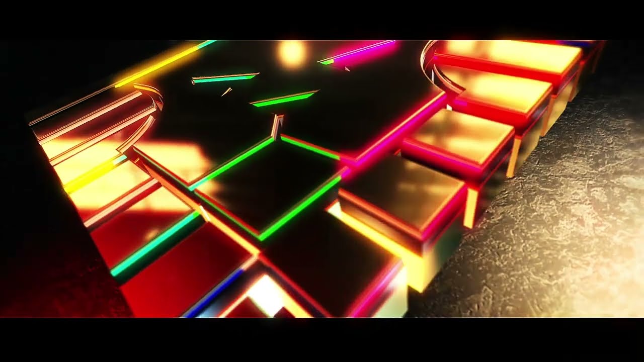 ✨Golden Glass Logo Reveal – Luxury Shatter Intro Animation "E764"