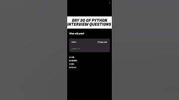 Day 30 | Python Interview prep | Tricky question #shorts #shortvideo #ytshorts #effectking #trending