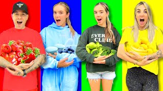 EATING ONLY ONE COLOURED FOOD FOR 24 HOURS!