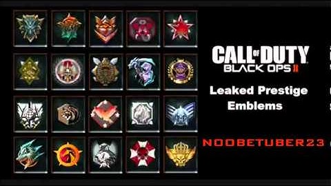 Black Ops 2 Prestige Emblems  Badges ORIGINAL (Call of Duty BO2)