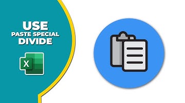 How to Use Paste Special divide in excel