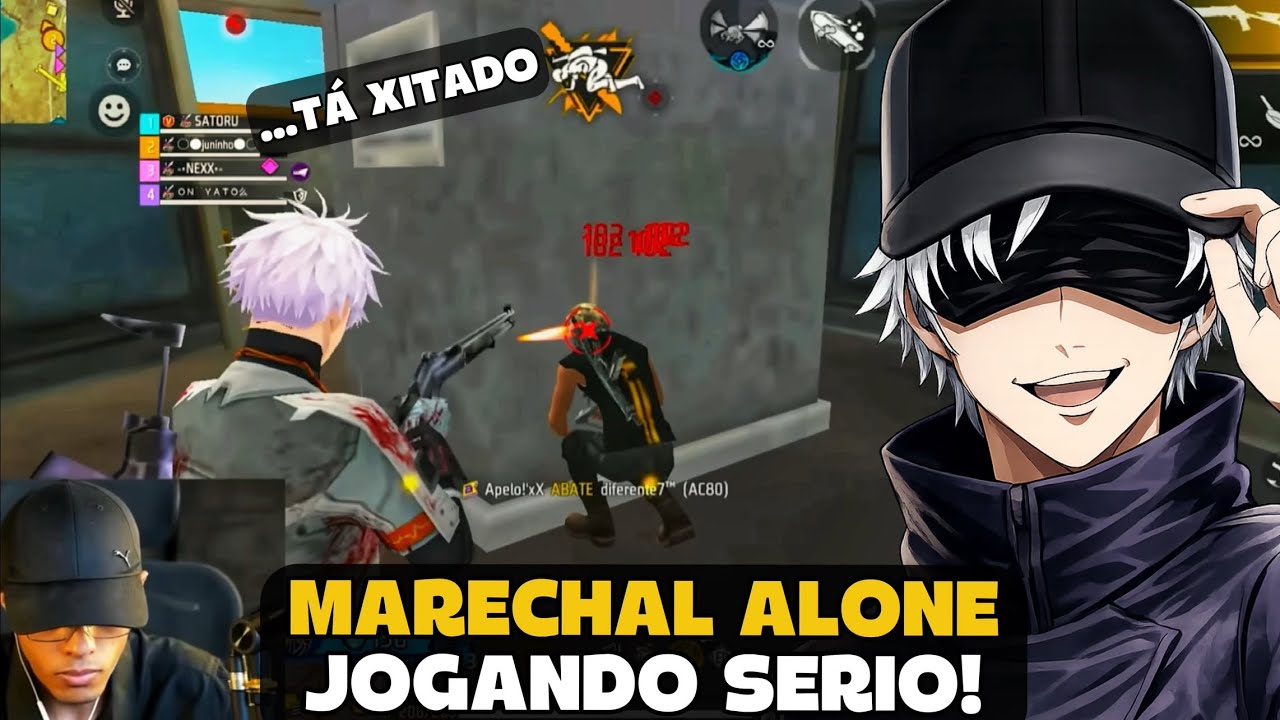 MARECHAL JOGOU SERIO NA RANK E LIMPOU O MAPA! FREE FIRE - MARECHAL HIGHLIGHTS