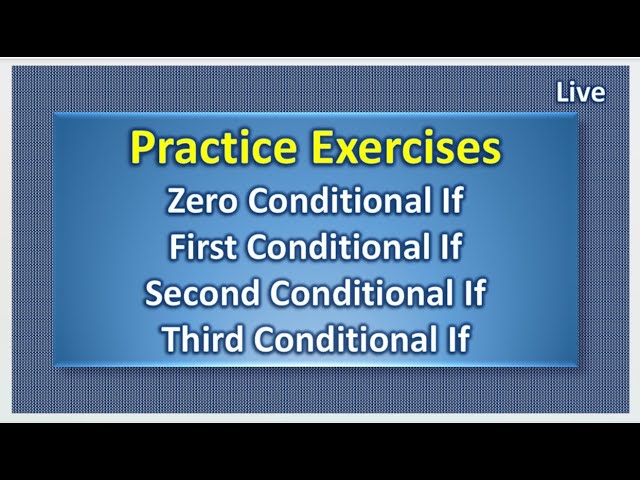 Zero And First Conditional Worksheet Worksheet ZERO AND FIRST