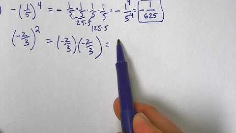 Exponents and signed fractions