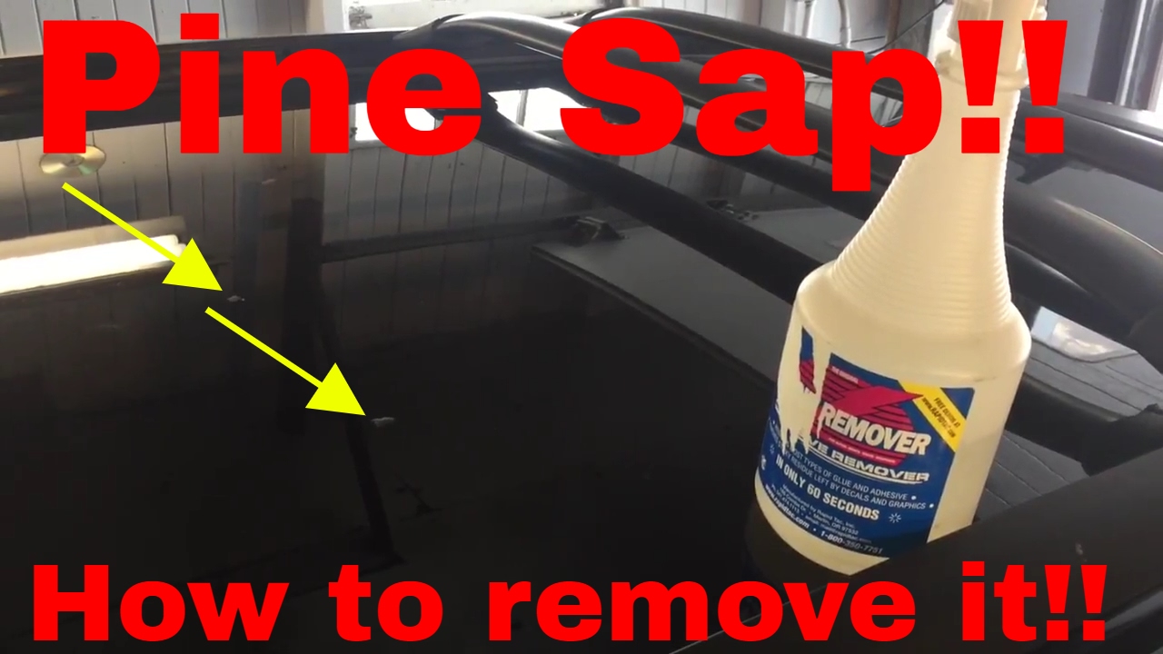 Tips on how to remove pine sap from your car or truck. 