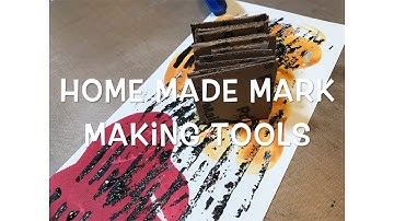 Homemade Mark Making Tools