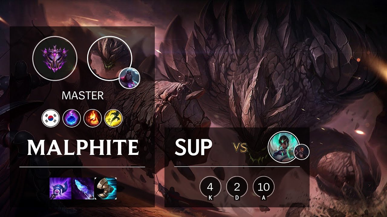 Malphite Support vs Karma - KR Master Patch 10.9