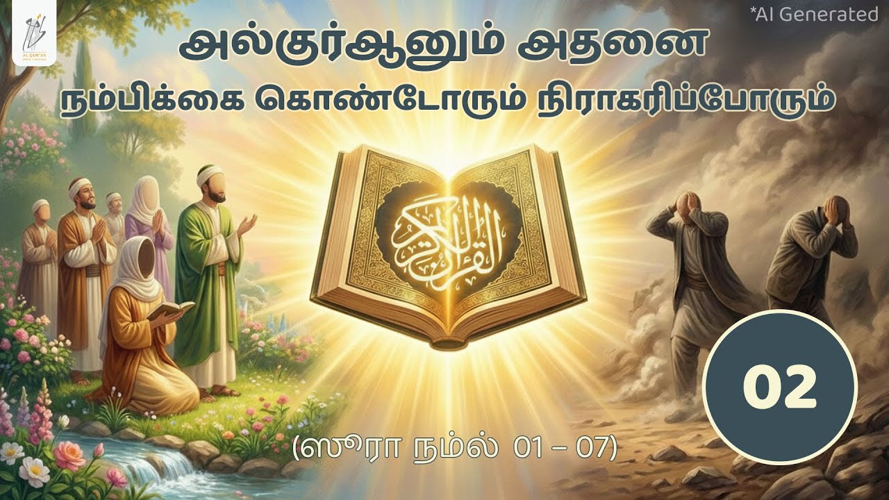 அல்குர்ஆனும் அதனை நம்பிக்கை கொண்டோரும் நிராகரிப்போரும் - 2 | ஸூரா நம்ல் 1–7 | Usthaz Mansoor | AOC