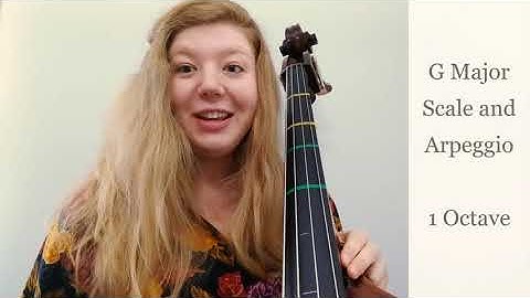 Contrabass | G Major Scale and Arpeggio - 1 Octave
