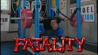 606lbs 275kg Squat Fail Accident