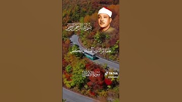 تلاوة ستغير حالتك النفسية في ثوانٍ!! #عبد الباسط عبد الصمد #قرآن كريم#سورة الأنفال