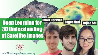 Deep learning for 3D understanding of satellite images