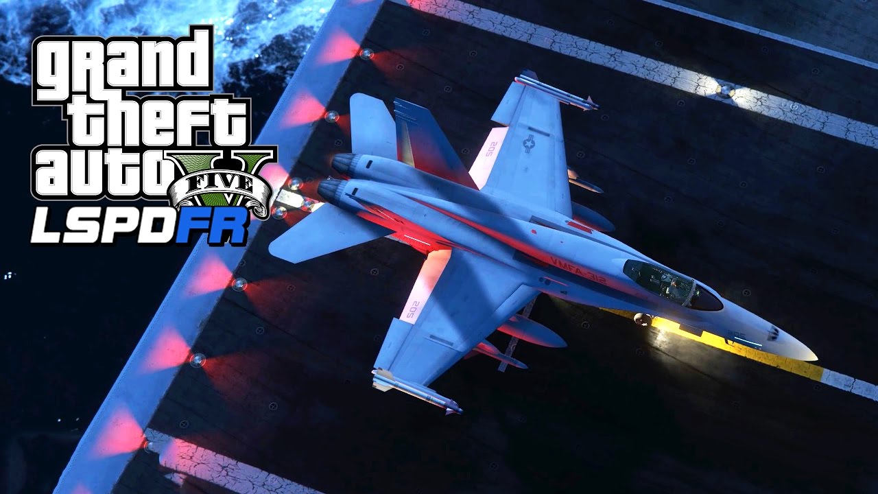 GTA 5 - LSPDFR #21 - BATTAGLIA AEREA (F/A-18 Hornet, Portaerei...)