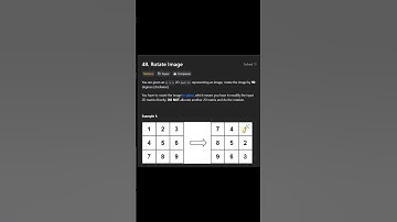 Microsoft Interview Question | Rotate Image - Matrix | Leetcode 48 | Code in Python #shorts #viral